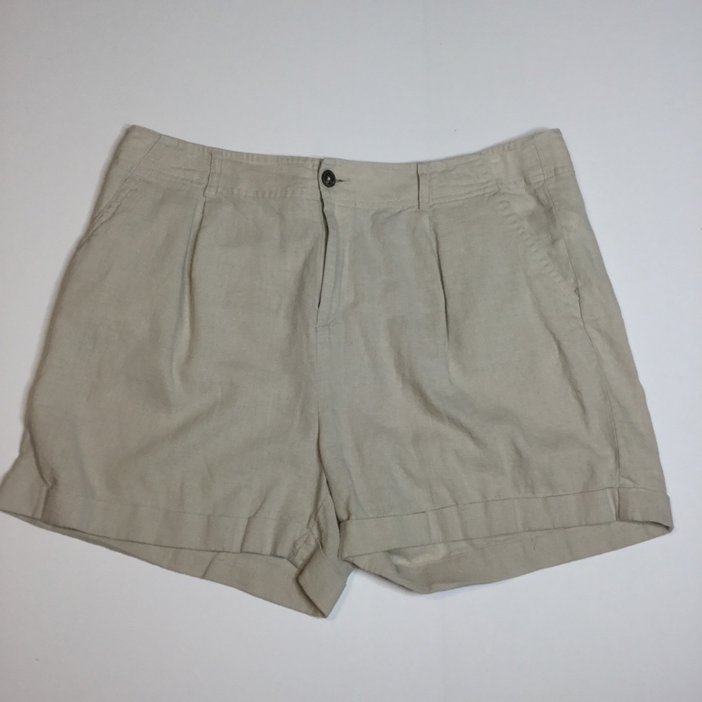 Forever 21 high waist linen shorts
